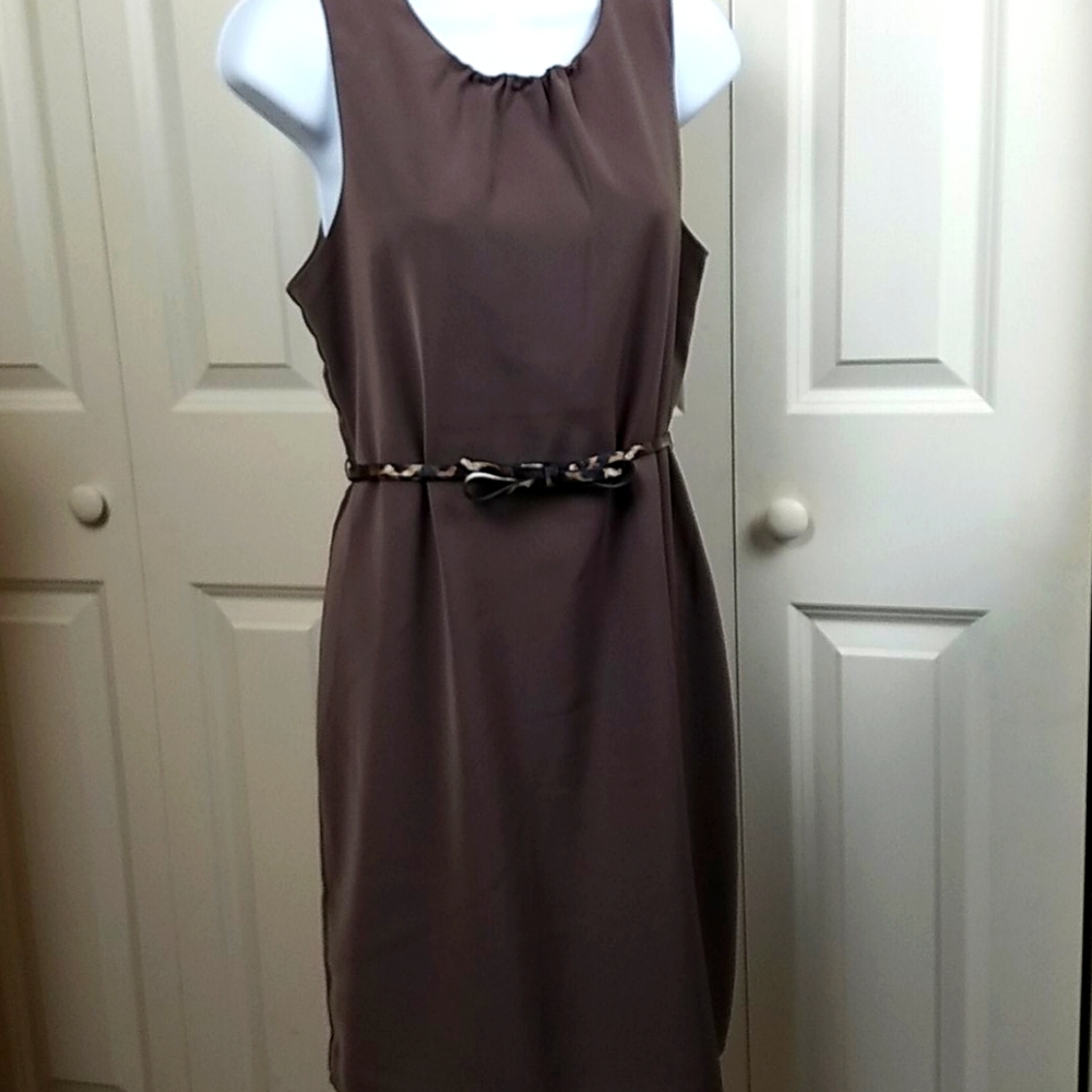 Forever 21 Essentials Chocolate Brown Career Dress Size M